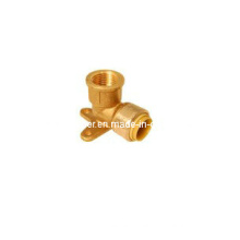 Brass Wall Plated Elbow Demountable Push Fit Fitting (IC-1022)